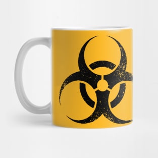 Biohazard Distressed (black) Mug